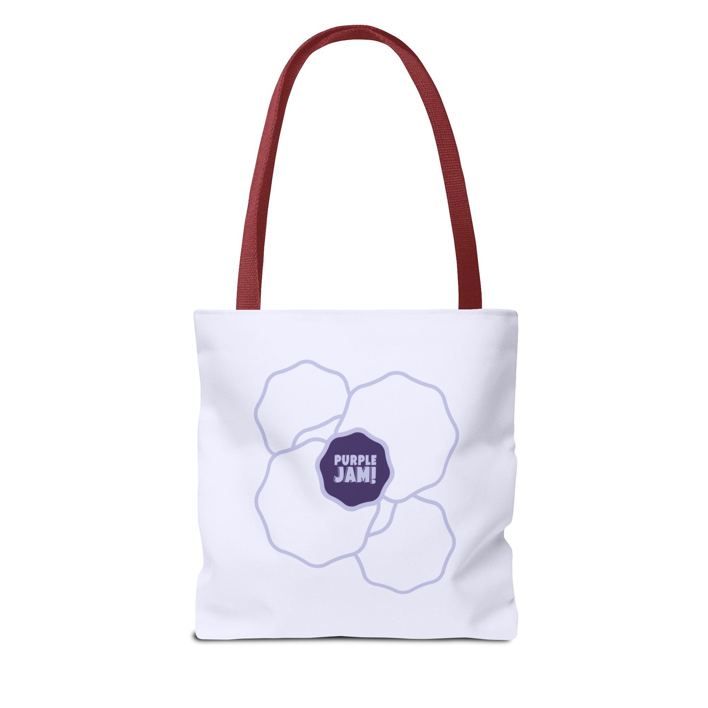 Purple Jam Floral Tote Bag, Stylish Reusable Grocery Bag, Eco-Friendly Everyday Tote, Gift for Garden Lovers, Shopping & Beach