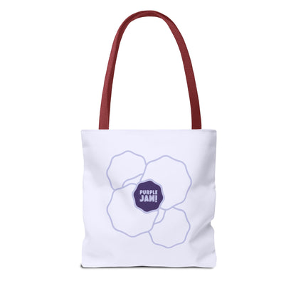 Purple Jam Floral Tote Bag, Stylish Reusable Grocery Bag, Eco-Friendly Everyday Tote, Gift for Garden Lovers, Shopping & Beach