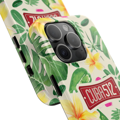 Tough Phone Case — Tropical Floral Cuba512 Protective Cover