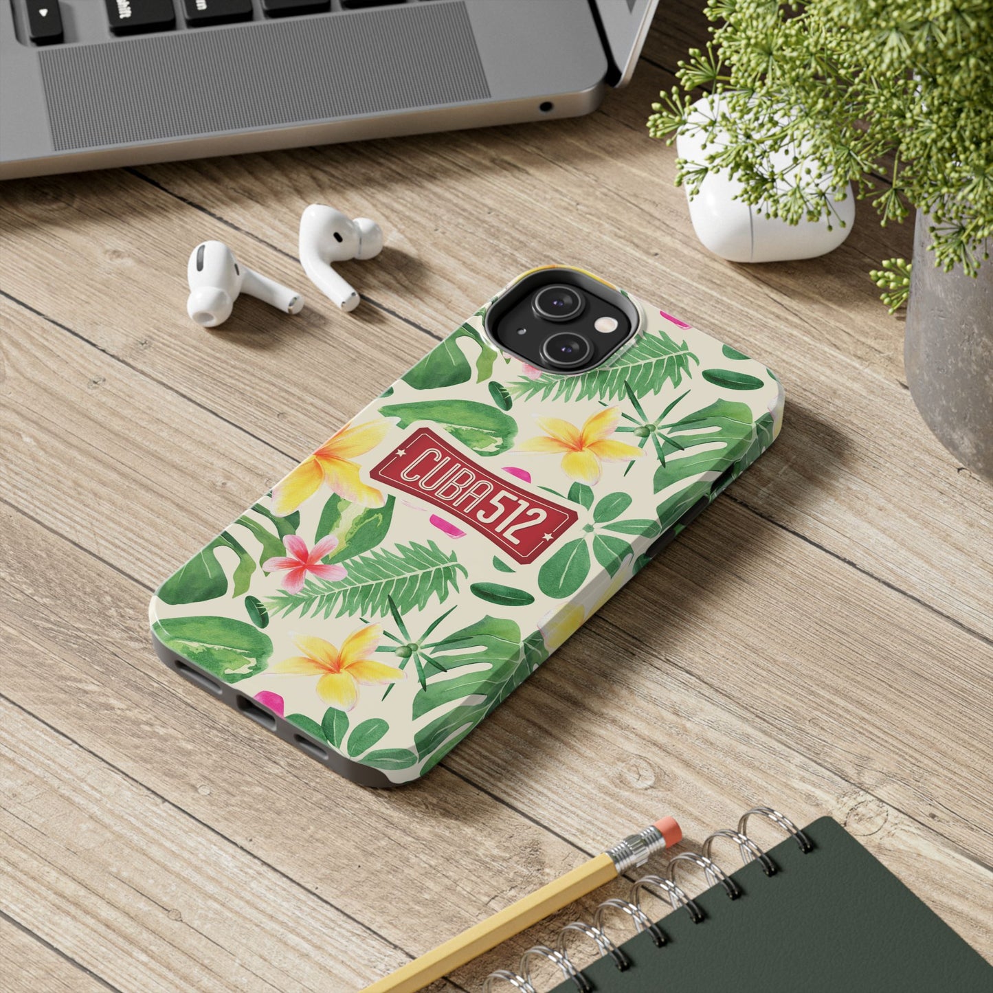 Tough Phone Case — Tropical Floral Cuba512 Protective Cover